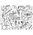 jazz colorless set vector image
