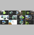 minimal presentations design portfolio vector image