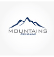 mountains abstract vector image