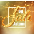 autumn background with leaves vector image