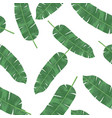 banana leaves pattern vector image vector image