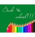colored pencils vector image