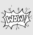 hand drawn comic speech bubbles with emotion vector image vector image