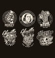 money and wealth vintage labels vector image vector image