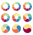 circles for infographic template vector image