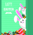 happy easter day card design vector image vector image