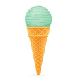 ice cream with cone 05 vector image