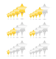 rate buttons vector image vector image