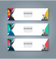 abstract web banner design background vector image