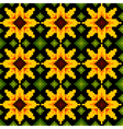 ethnic sunflower ornament pattern background vector image vector image