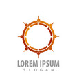 logo concept design compass symbol graphic vector image