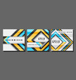 set of square covers vector image vector image