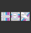set of square covers vector image vector image