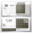 set of square design brochure template islamic vector image