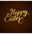 gold foil happy easter greeting egg card vector image