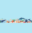 seamless pattern featuring a variety of adorable vector image vector image