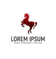 horse jump logo design concept template vector image vector image