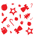 christmas pattern with gifts candy canes angels vector image vector image