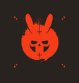 post-apocalyptic style logotype with atomic vector image