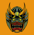 samurai oni mask vector image