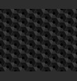 hexagonal black embossed seamless pattern vector image