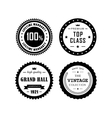 vintage badges 4 vector image