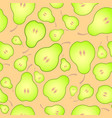 bright seamless pattern background of halved ripe vector image
