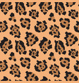 seamless pattern with jaguar skin endless vector image vector image