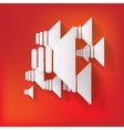 speaker icon flat design vector image vector image