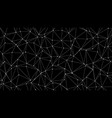 trendy low poly triangles with black backdrop vector image