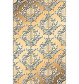metallic holiday damask vector image vector image