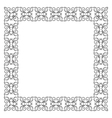 tulip frame vector image