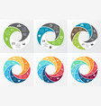 circle swirl infographic template vector image vector image