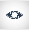 eye shutter logo design template vector image vector image