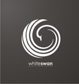 swan logo vector image vector image