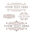 set of vintage design elements vector image