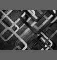 black and grey geometric squares grunge abstract vector image
