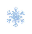 blue grainy snowflake vector image