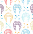 native american seamless patterns vector image