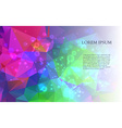 abstract colorful triangles background vector image