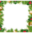 merry christmas border vector image