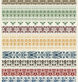 retro wallpaper set vector image vector image