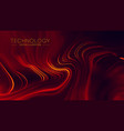 abstract red geometrical background connection vector image