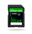memory sd card for various devices vector image vector image