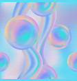 abstract seamless pattern with rainbow balloons vector image