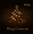 merry christmas celebration abstract background vector image