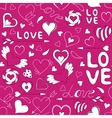 seamless pattern with hearts vector image