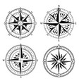 wind rose retro design collection vintage vector image