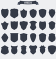 shields set of icons vector image