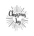 christmas joy wishes lettering in doodle style vector image vector image